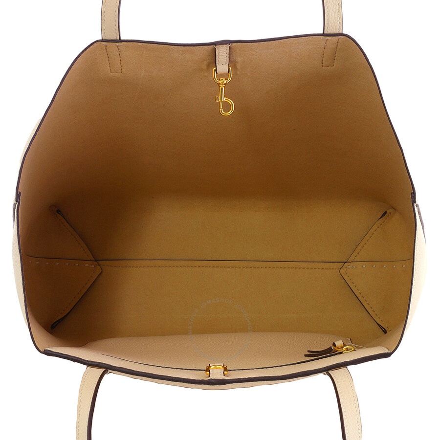 Tory Burch - Tory Burch Brie McGraw Pebbled Leather Tote Bag - 6