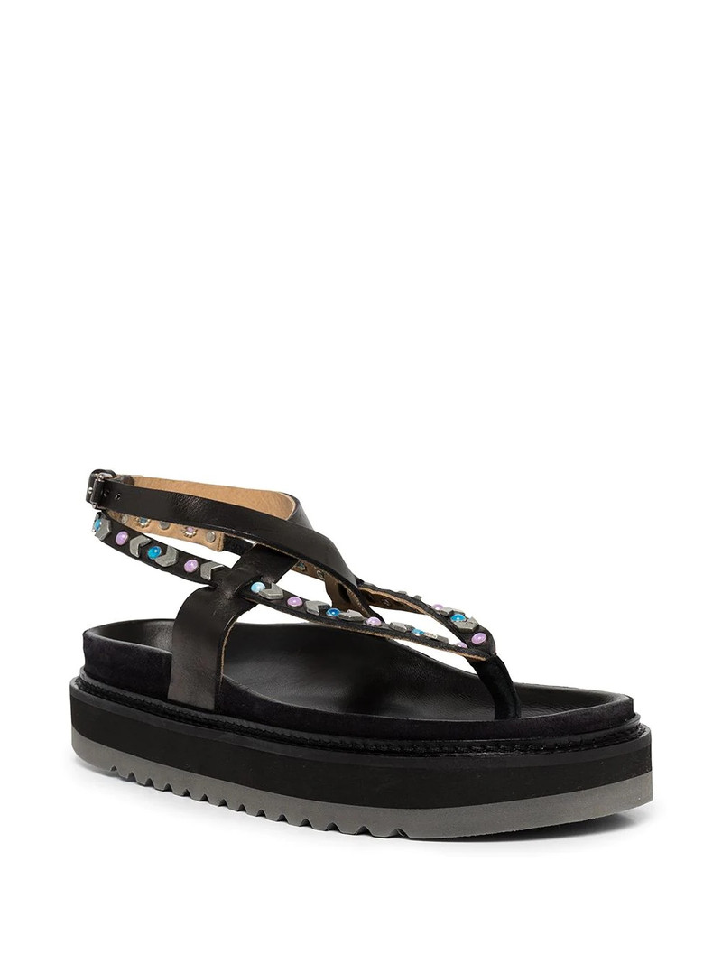 Isabel Marant stud-embellished thong-strap sandals outlook