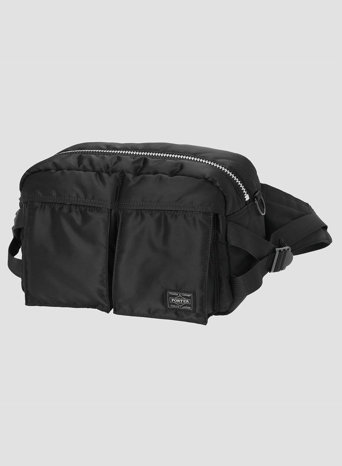 Porter-Yoshida & Co Tanker Waist Bag in Black - 1