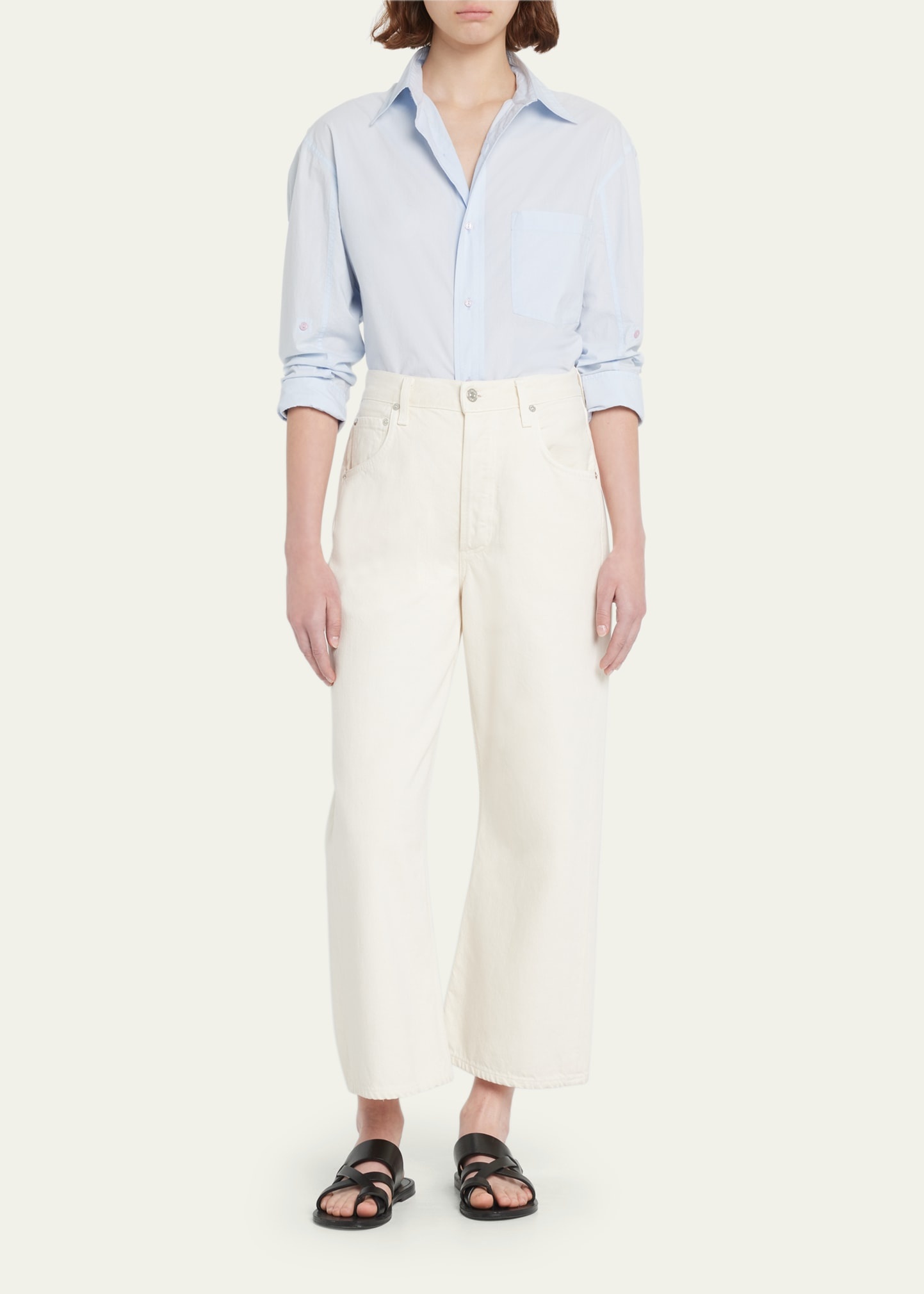 Kayla Button-Front High-Low Shirt - 2