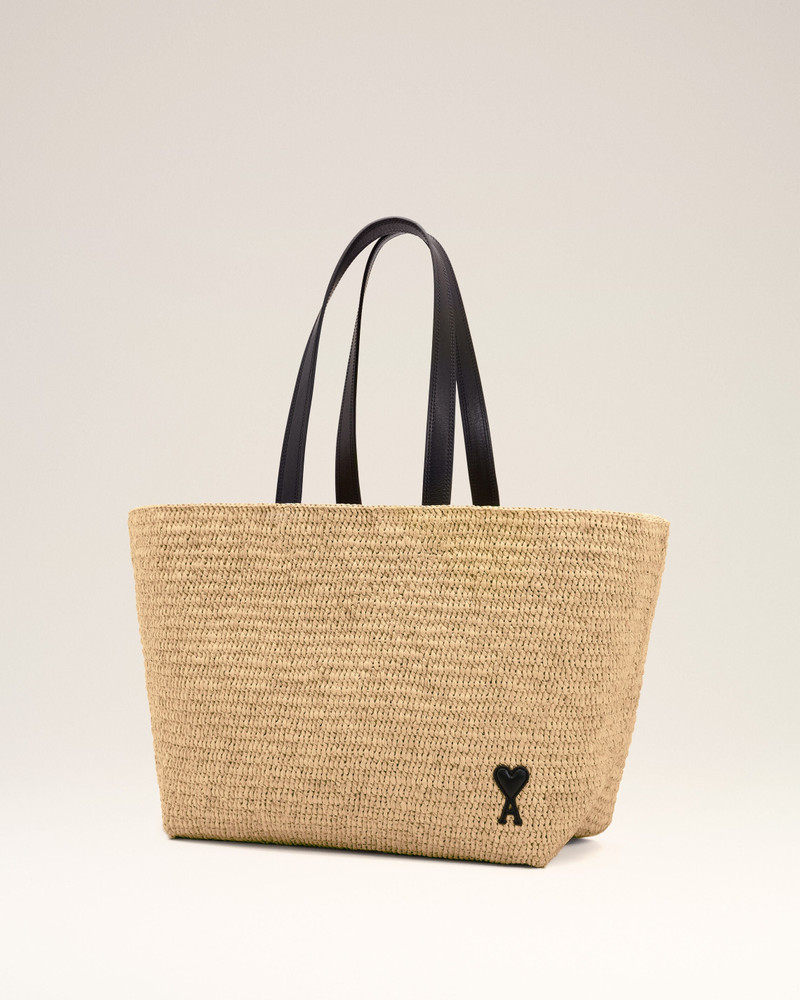 NATURAL RAFIA AMI DE COEUR TOTE BAG 3