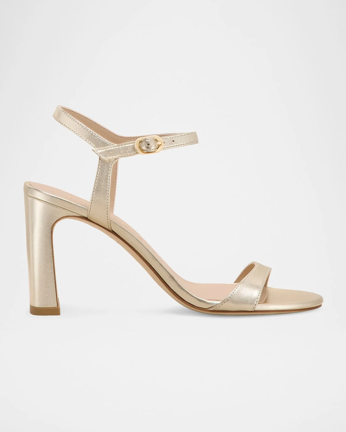 Babette Metallic Ankle-Strap Sandals - 1