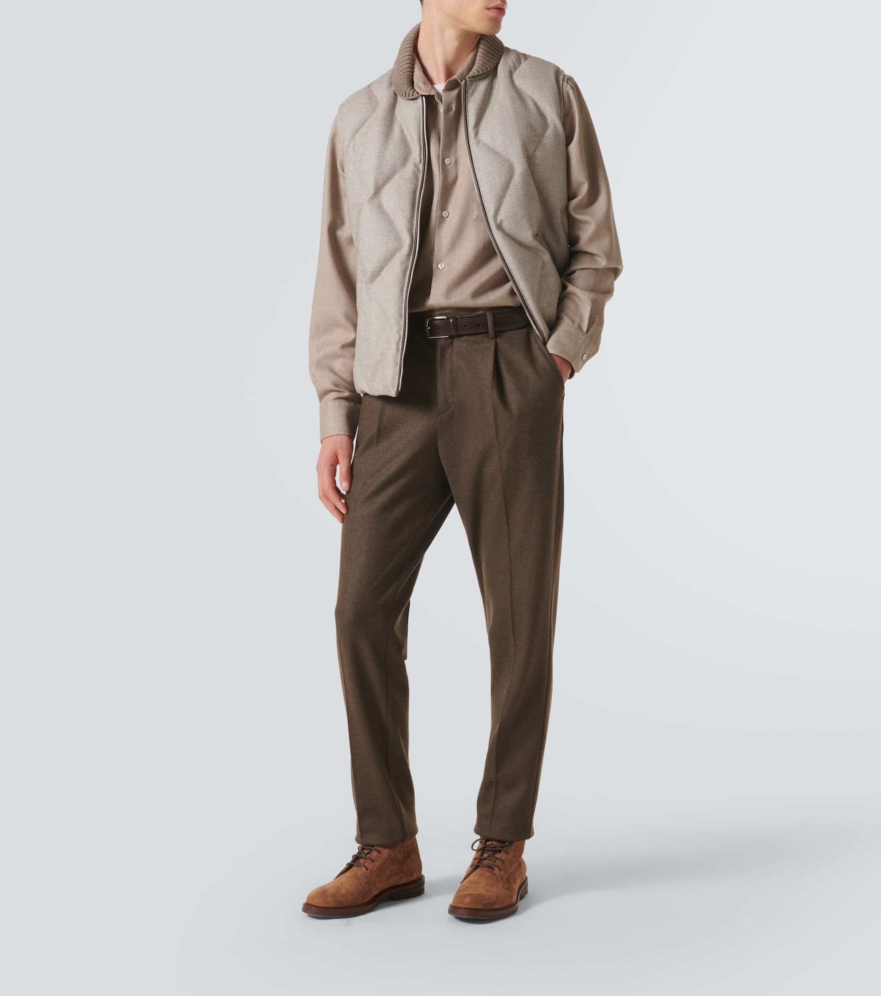 Herringbone wool shirt - 2
