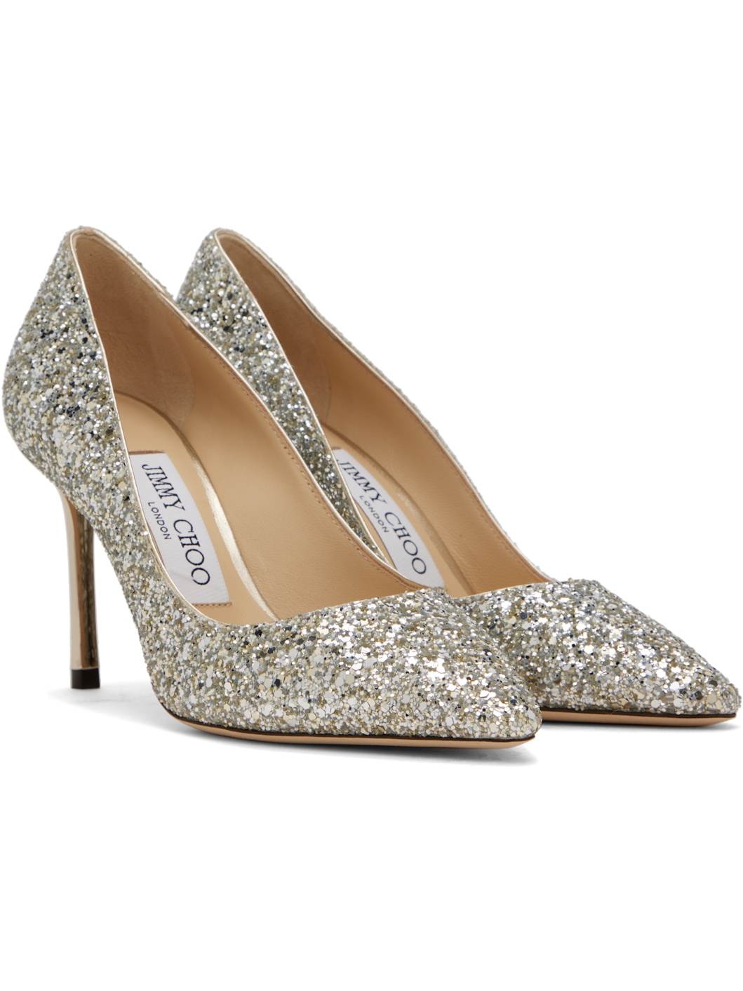 Silver Romy 85 Heels - 4