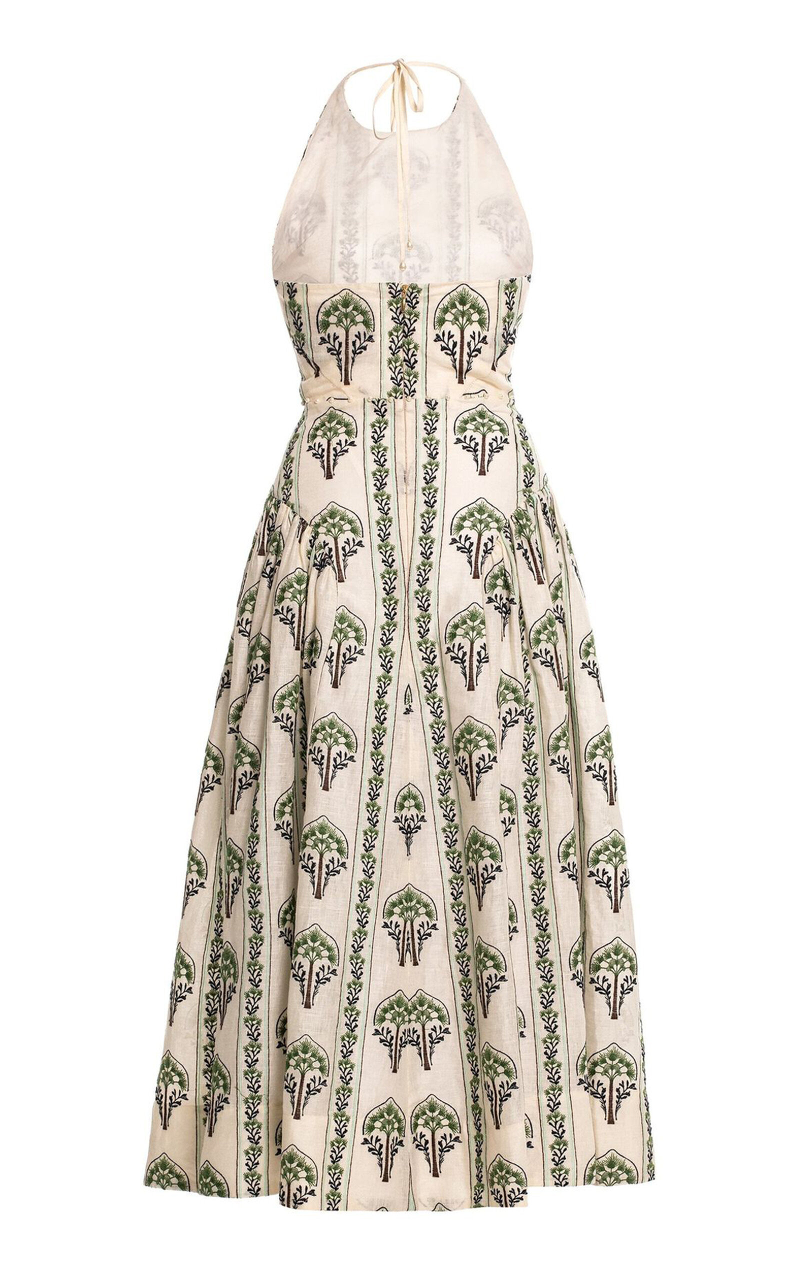 Balsa Moriche Midi Linen Dress multi - 6