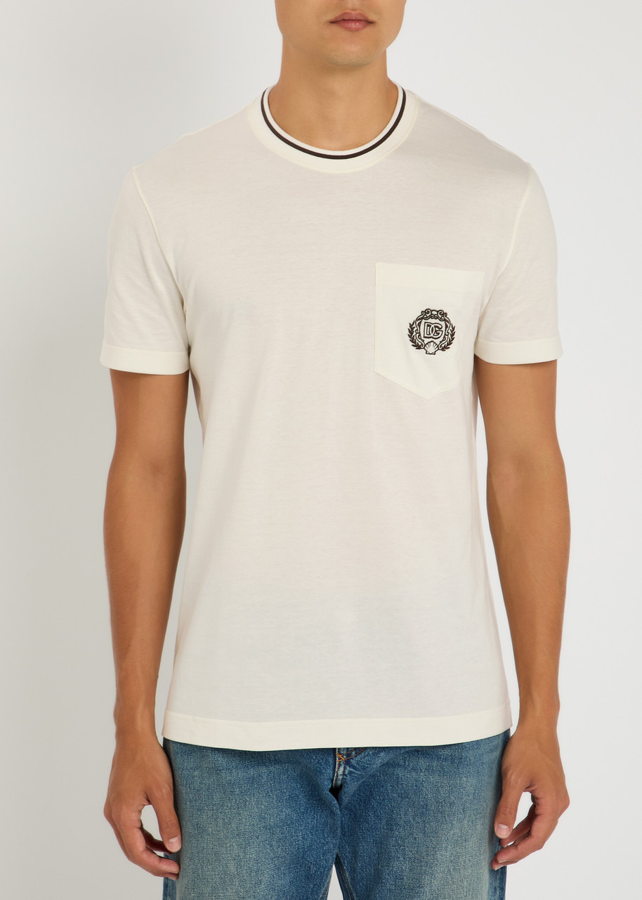 Dolce & Gabbana Logo-embroidered Cotton T-shirt - 2