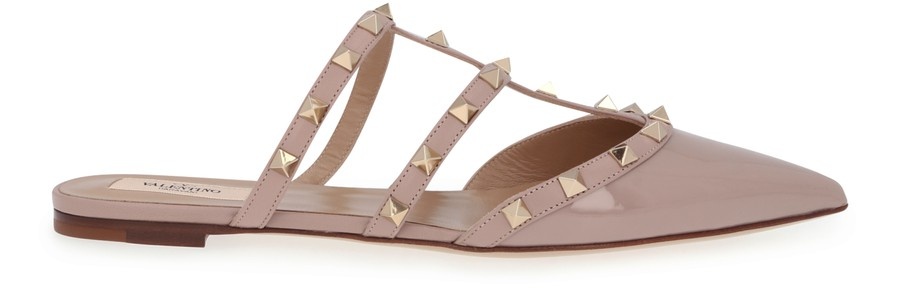 Rockstud mules with straps - 1