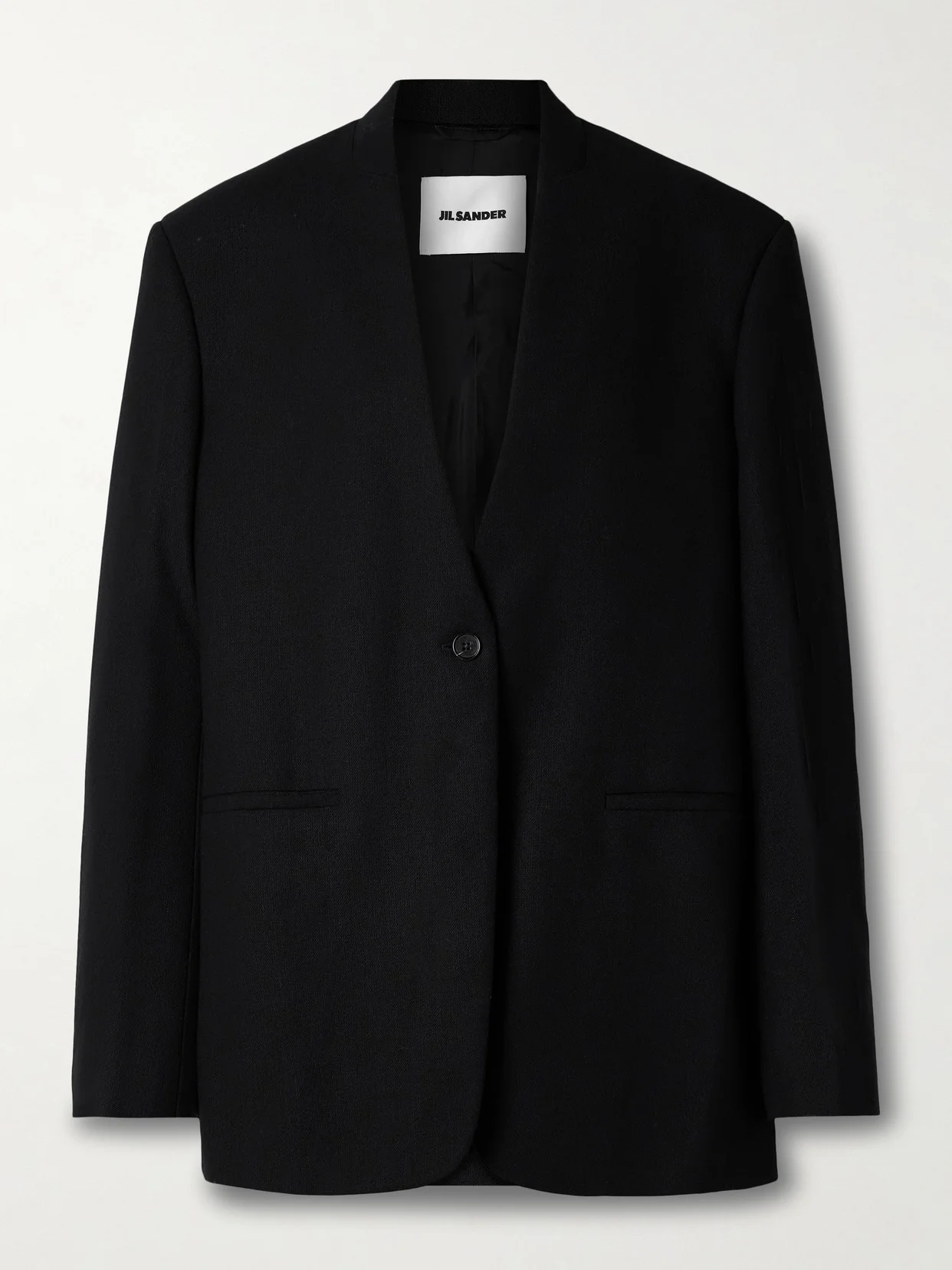 Wool-crepe Blazer - 1