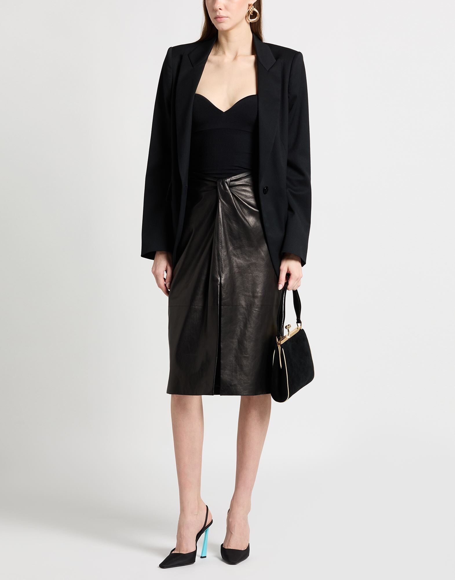 Black Women's Midi Skirt - 3
