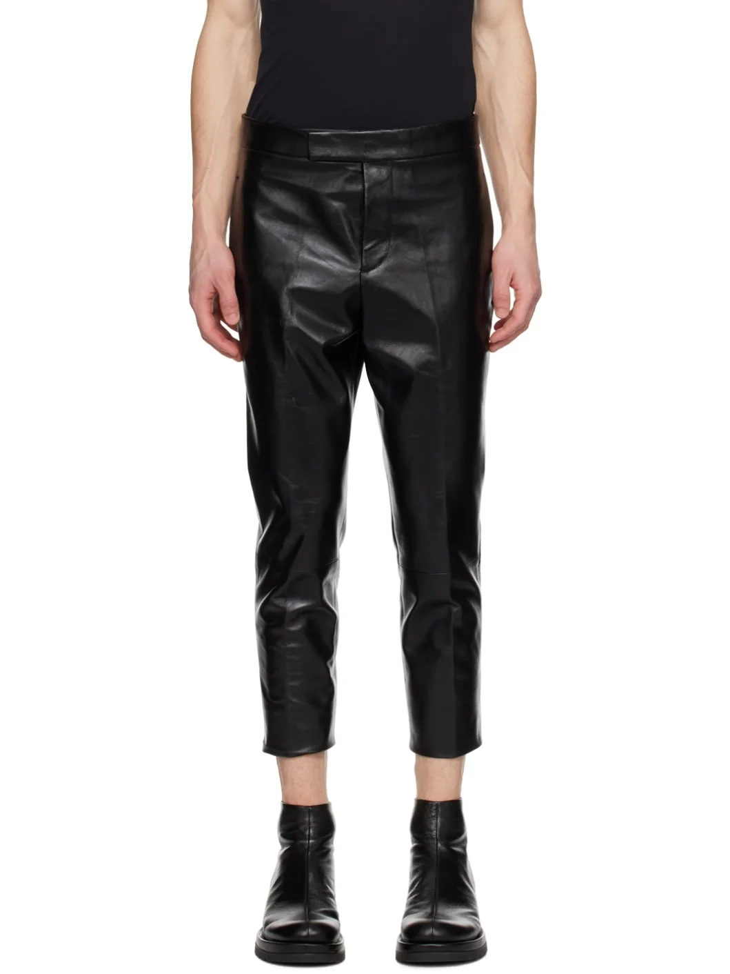 Black Nº 7 Leather Pants - 1