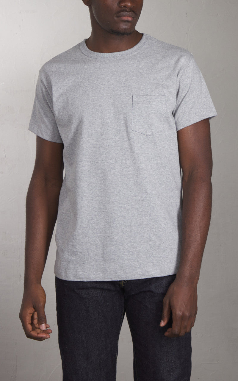 3sixteen 3SIXTEEN HEAVYWEIGHT POCKET T-SHIRT 2 PACK HEATHER GREY outlook