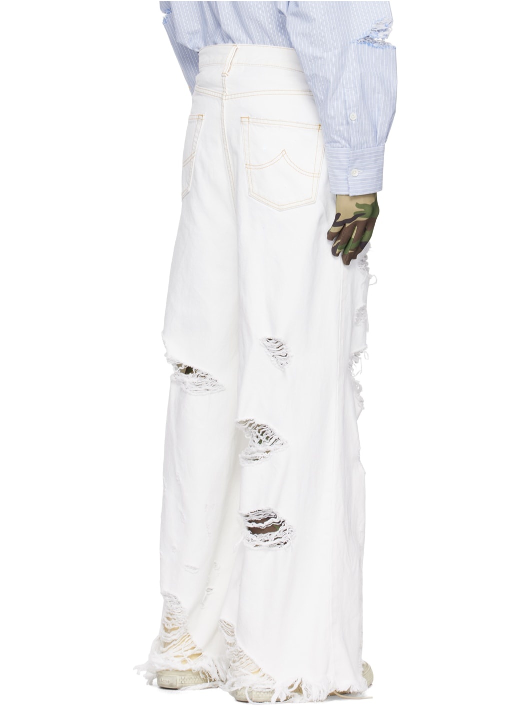 White Destroyed Jeans - 3