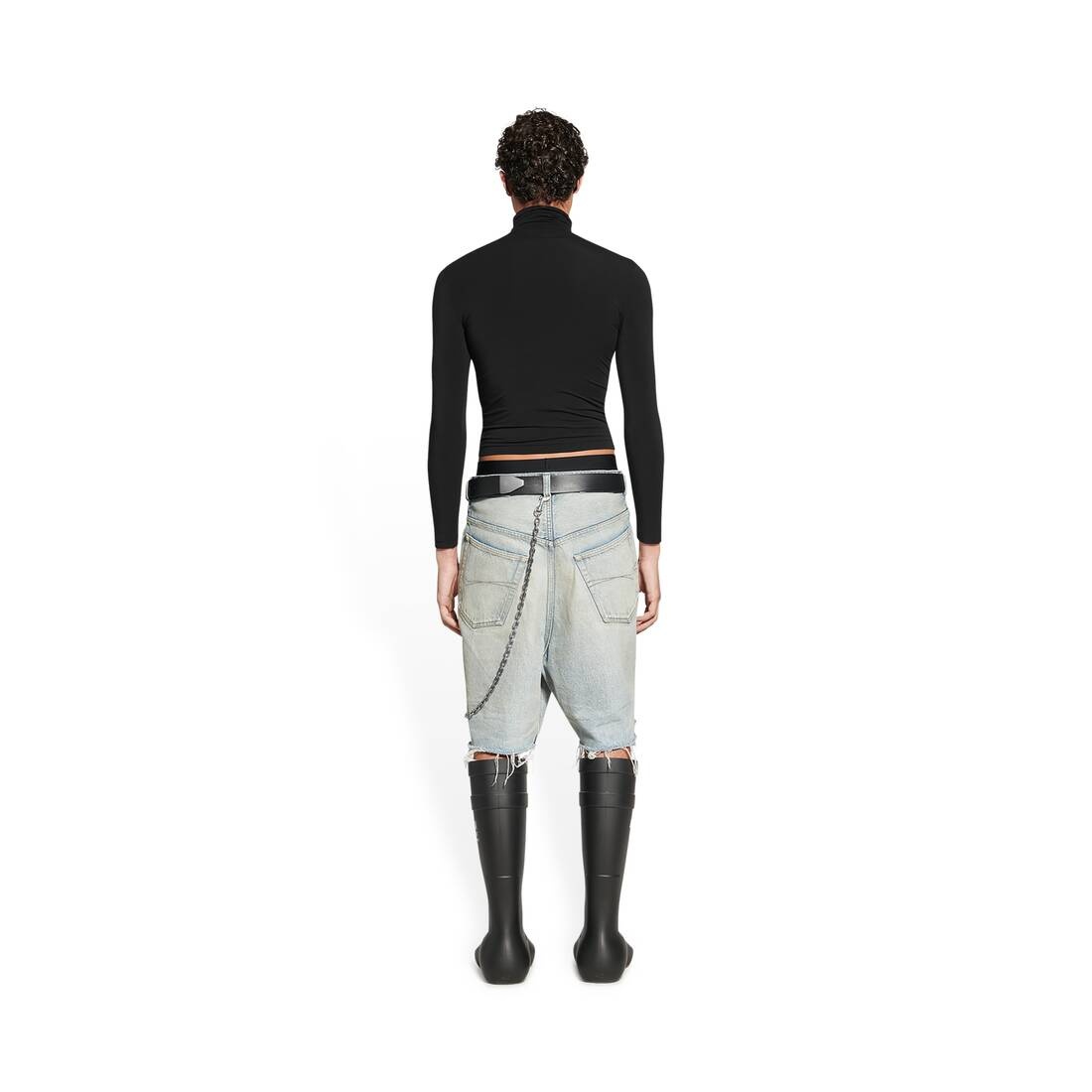 Men's Skater Shorts in Light Blue - 4
