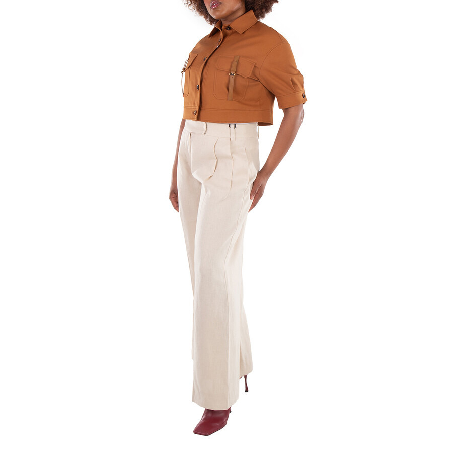 Max Mara Agiate Cropped Stretch-Cotton Jacket - 6