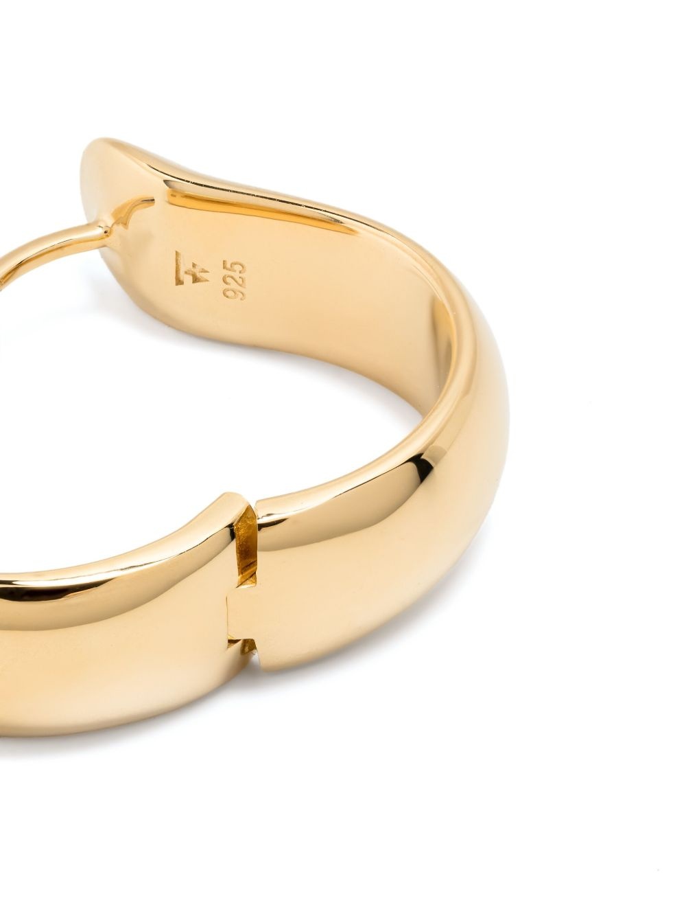 large Oyster hoop-design earrings - 3