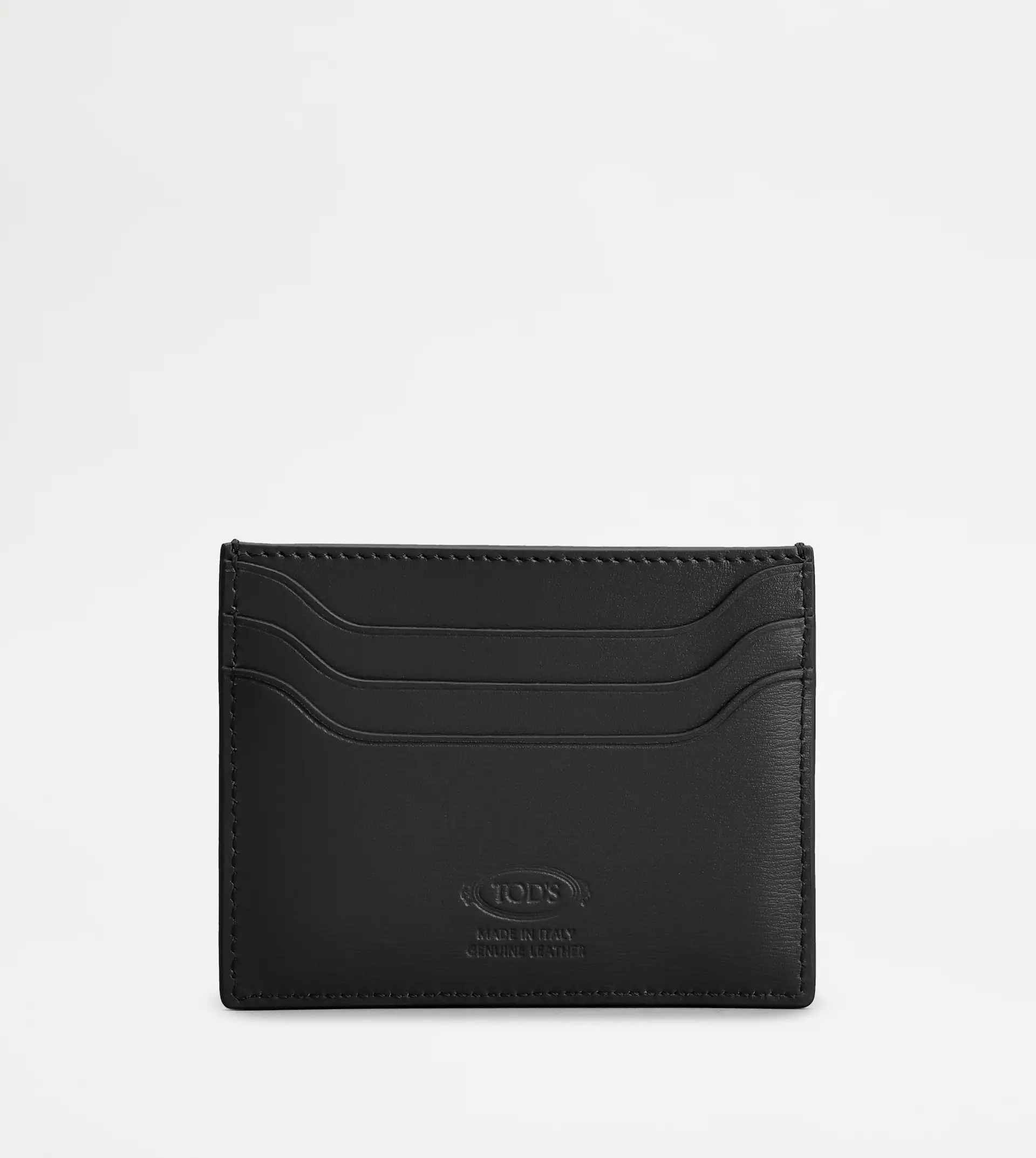 TOD'S CARD HOLDER IN LEATHER - BLACK - 2