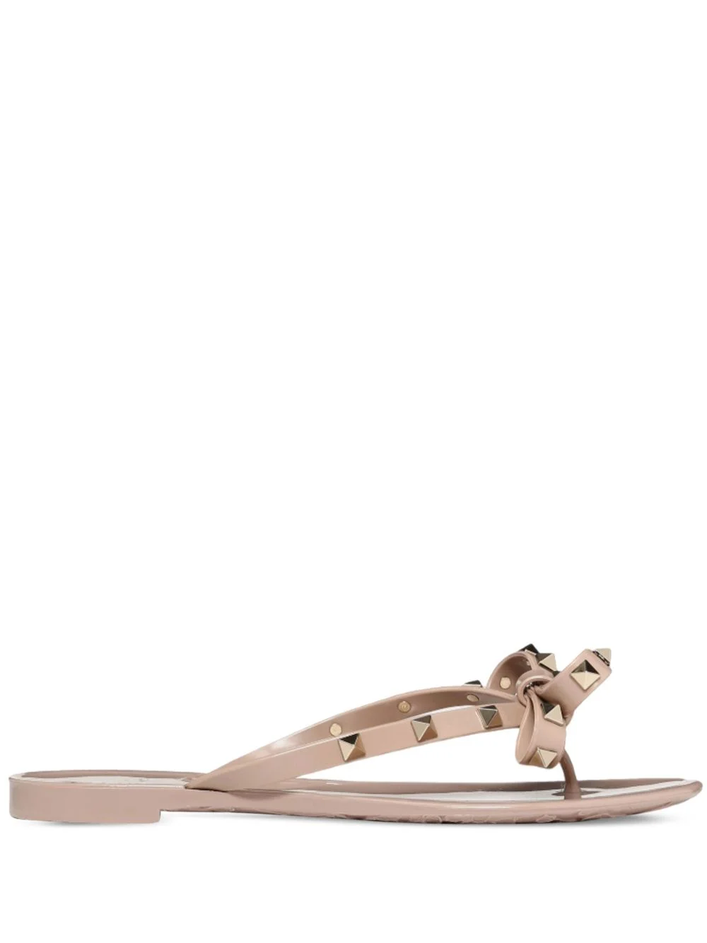 Rockstud bow sandals - 1