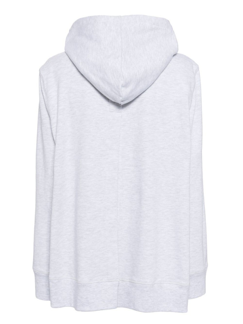 pushBUTTON logo-print cotton hoodie outlook