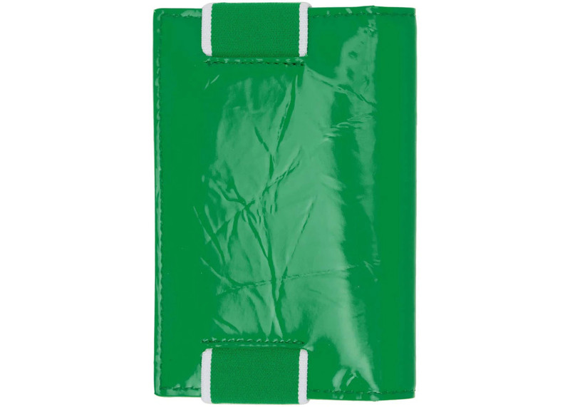 Bottega Veneta Bottega Veneta Elastic Band Bi-fold Card Case Green / White outlook