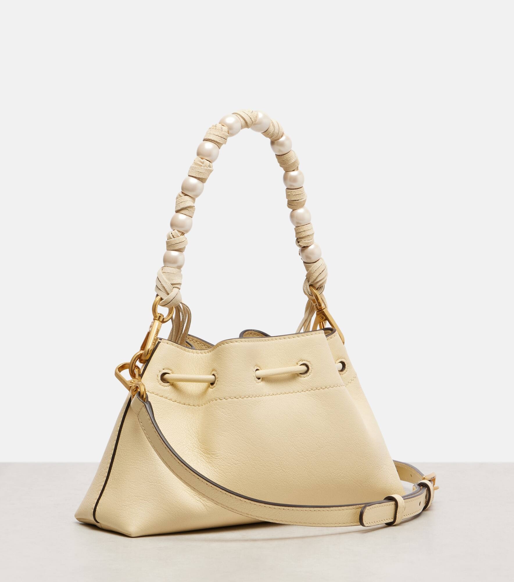 Cinch Small embellished leather tote bag - 4