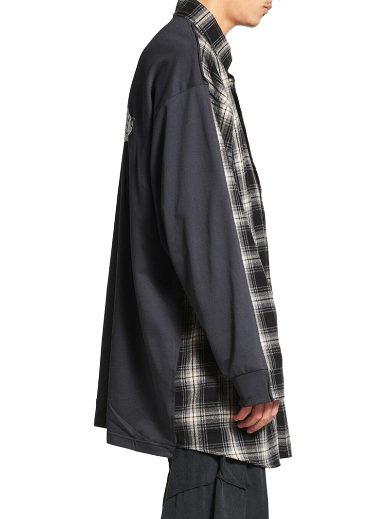 Men's Hybrid Overshirt - Black Grey 5