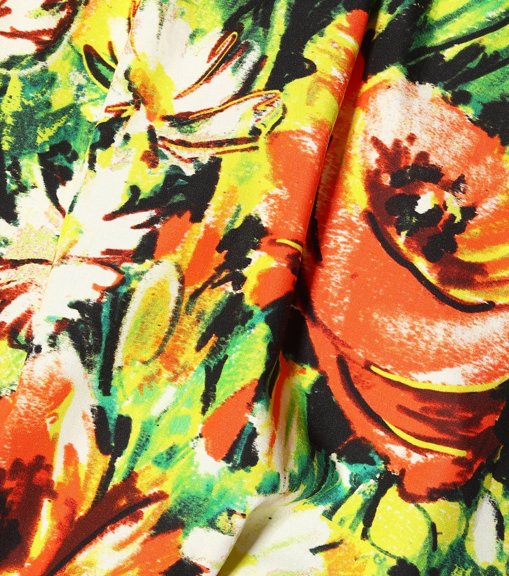 Floral cotton poplin top - 4