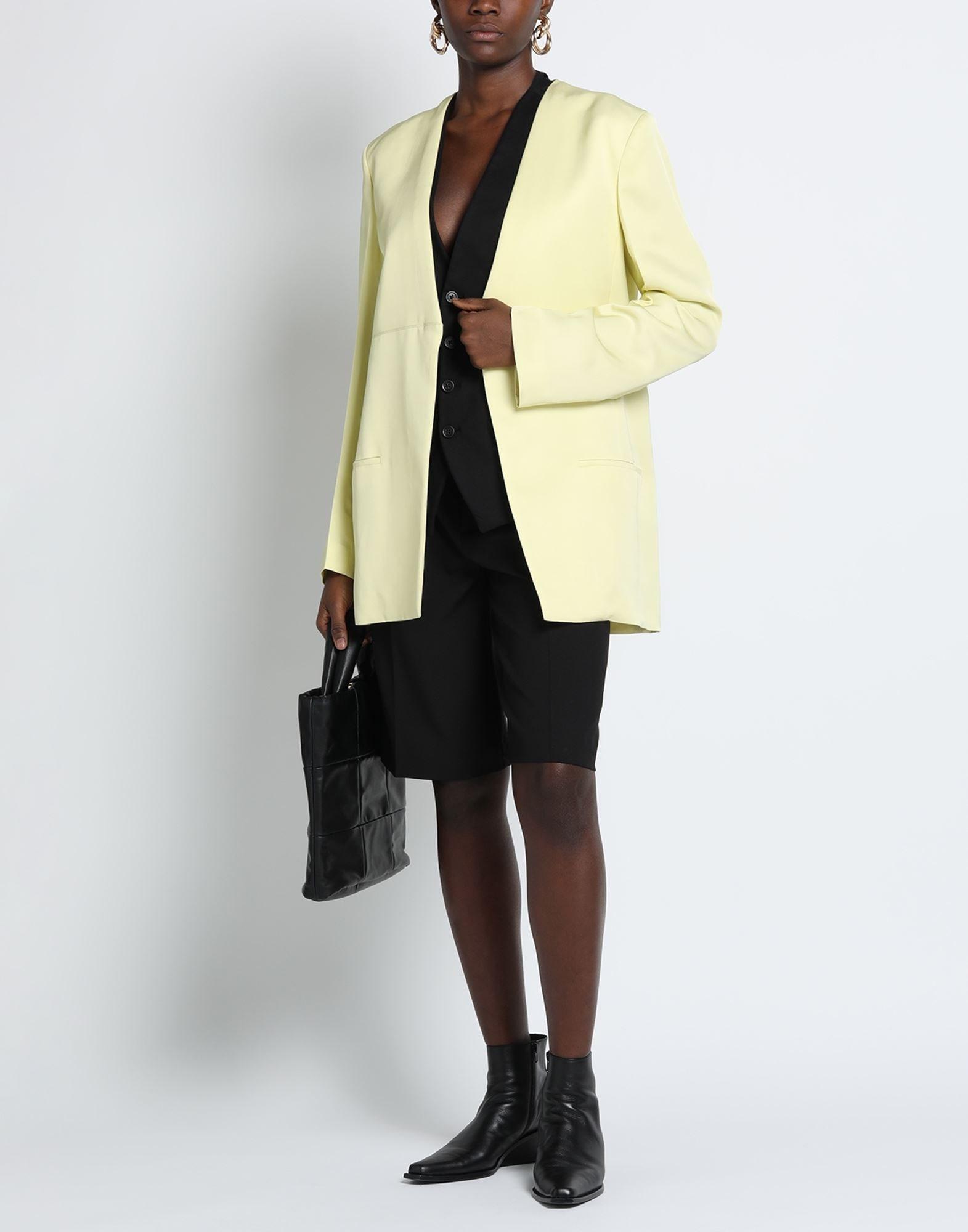 Pastel yellow Women's Blazer - 3