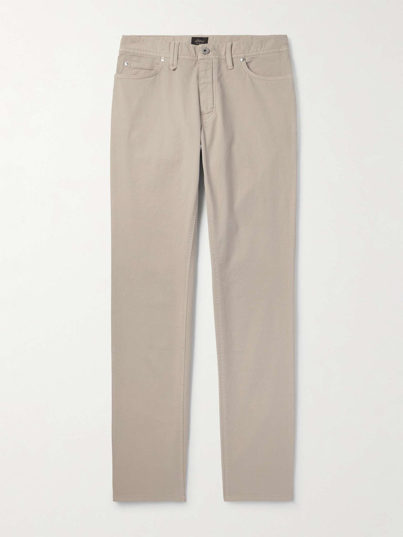 Slim-Fit Stretch-Cotton Corduroy Trousers - 1