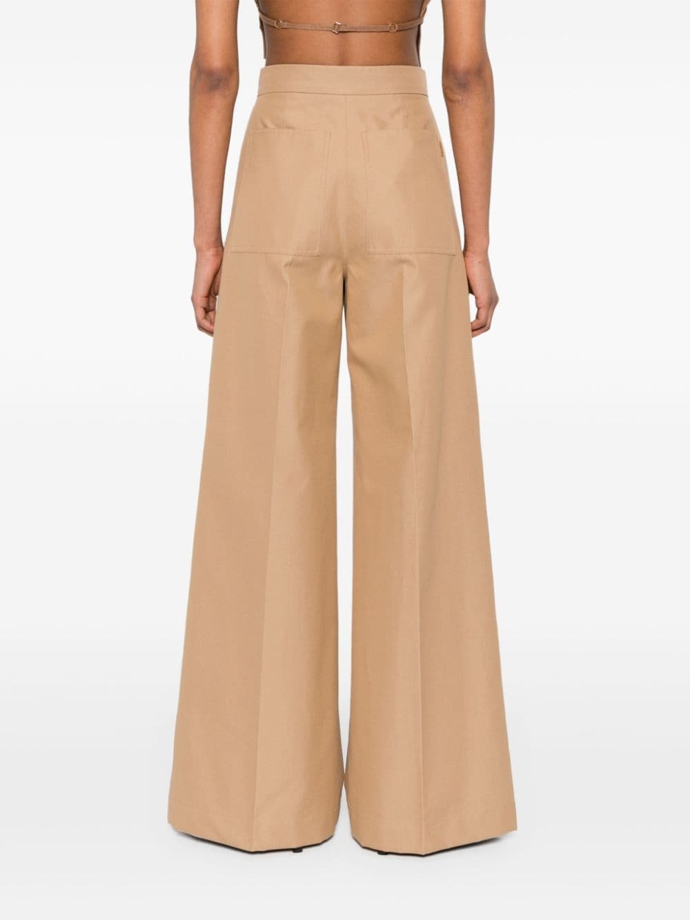 pleat-detailing palazzo pants - 4