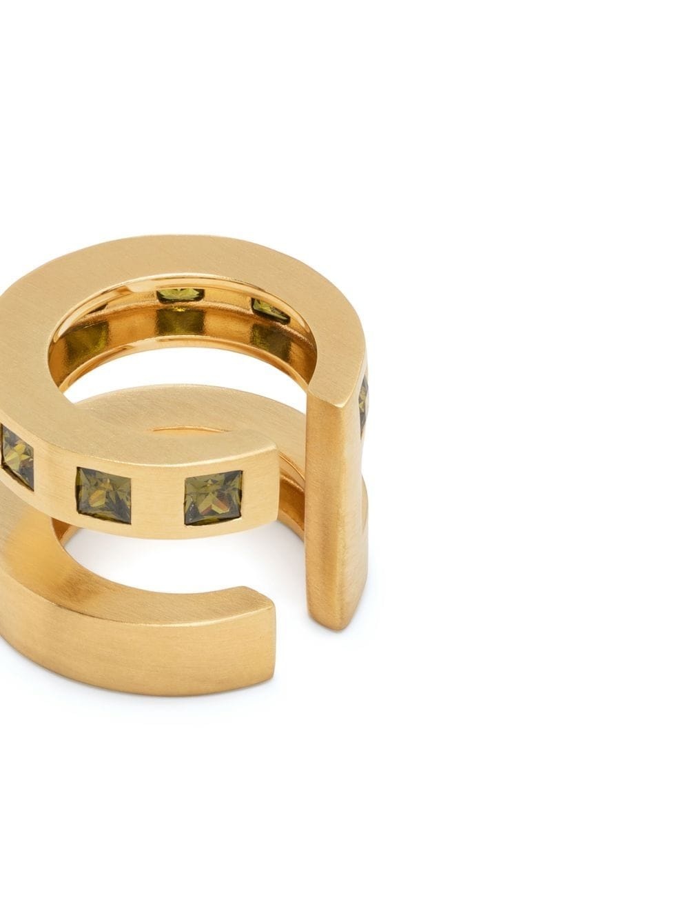 Arch Zirconia Double cuff earrings - 3