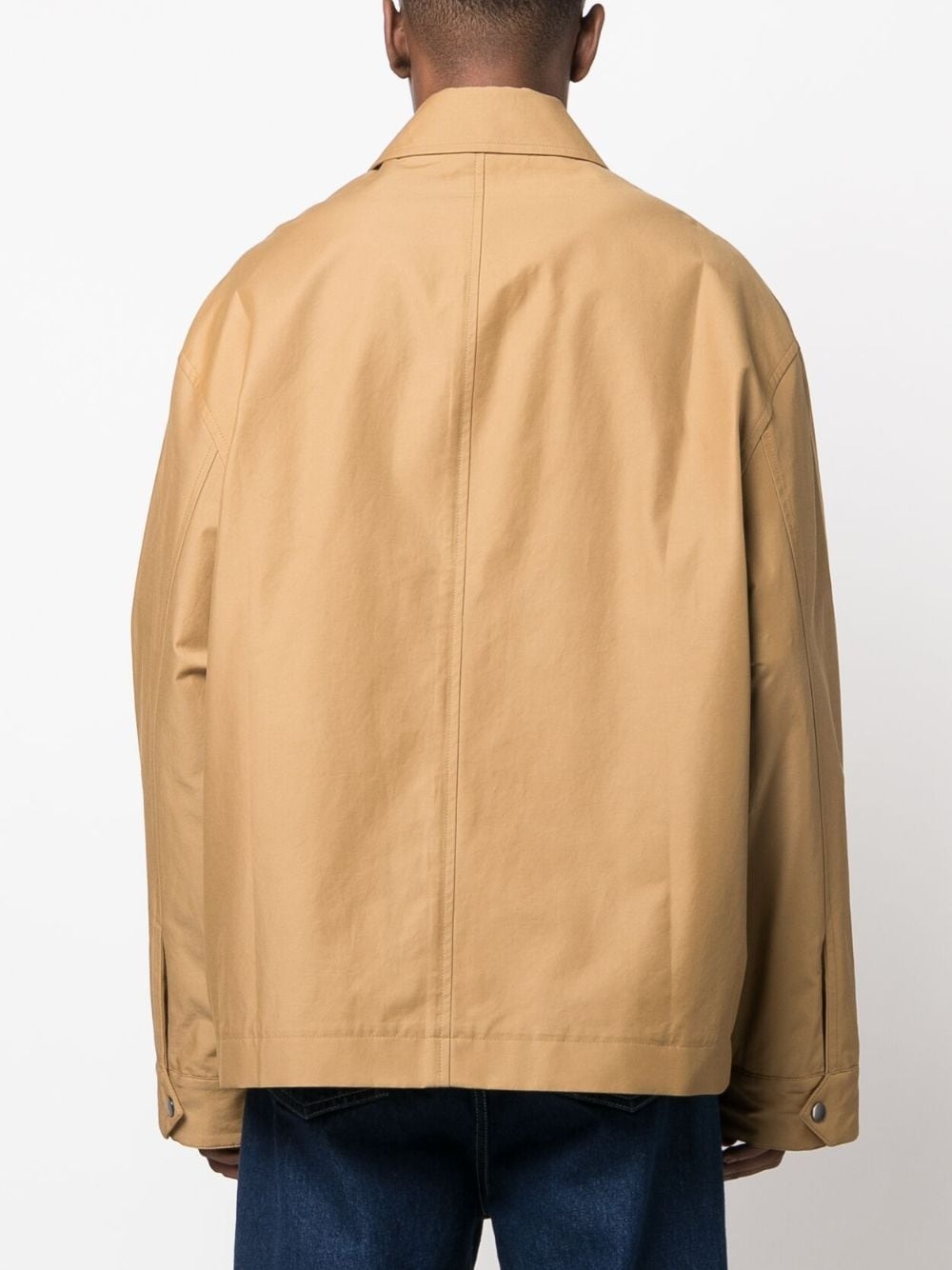 cargo-pocket shirt jacket - 4