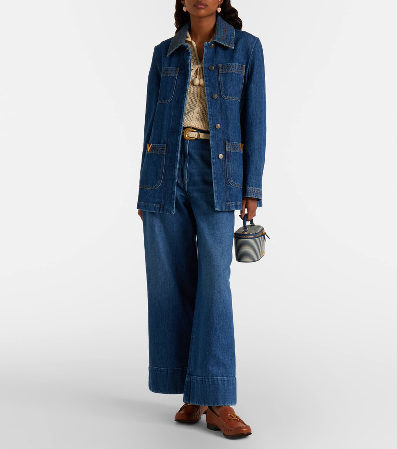 Valentino VGold denim field jacket outlook