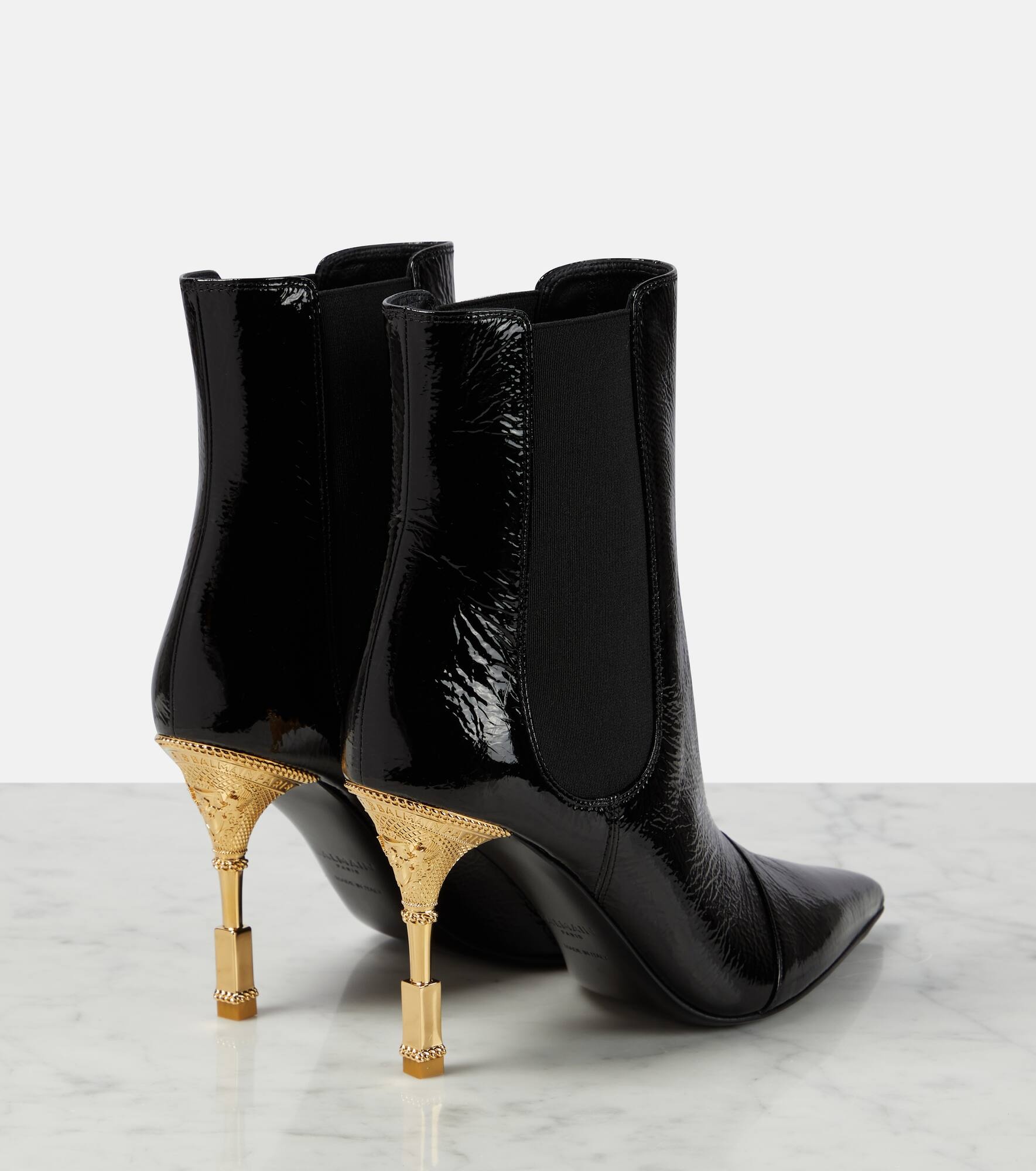 Patent leather ankle boots - 3