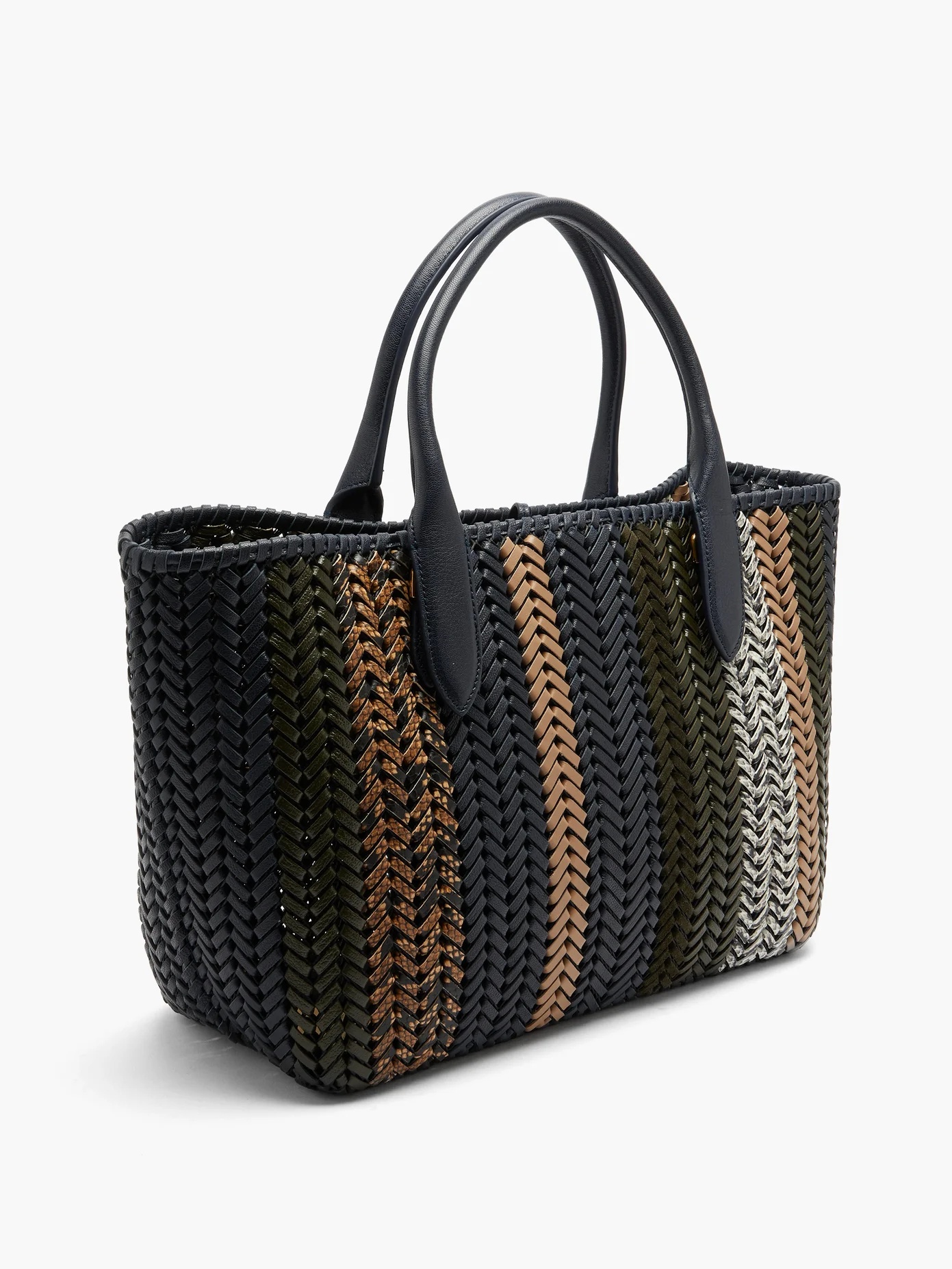 The Neeson small woven-leather tote bag - 4