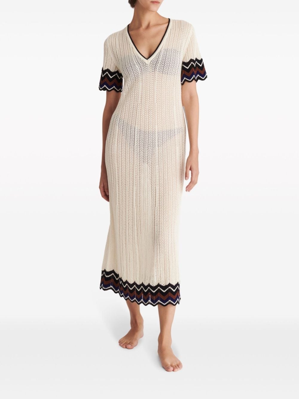 Luna pointelle-knit dress - 2