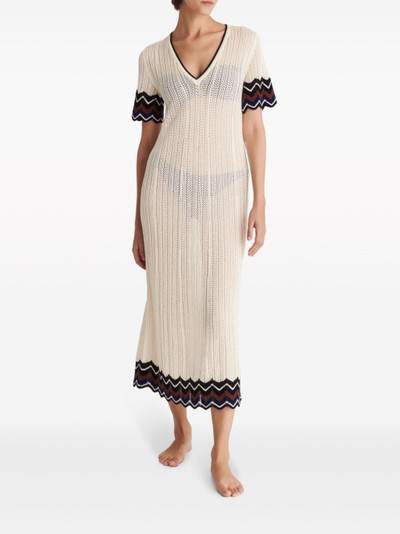 ERES Luna pointelle-knit dress outlook