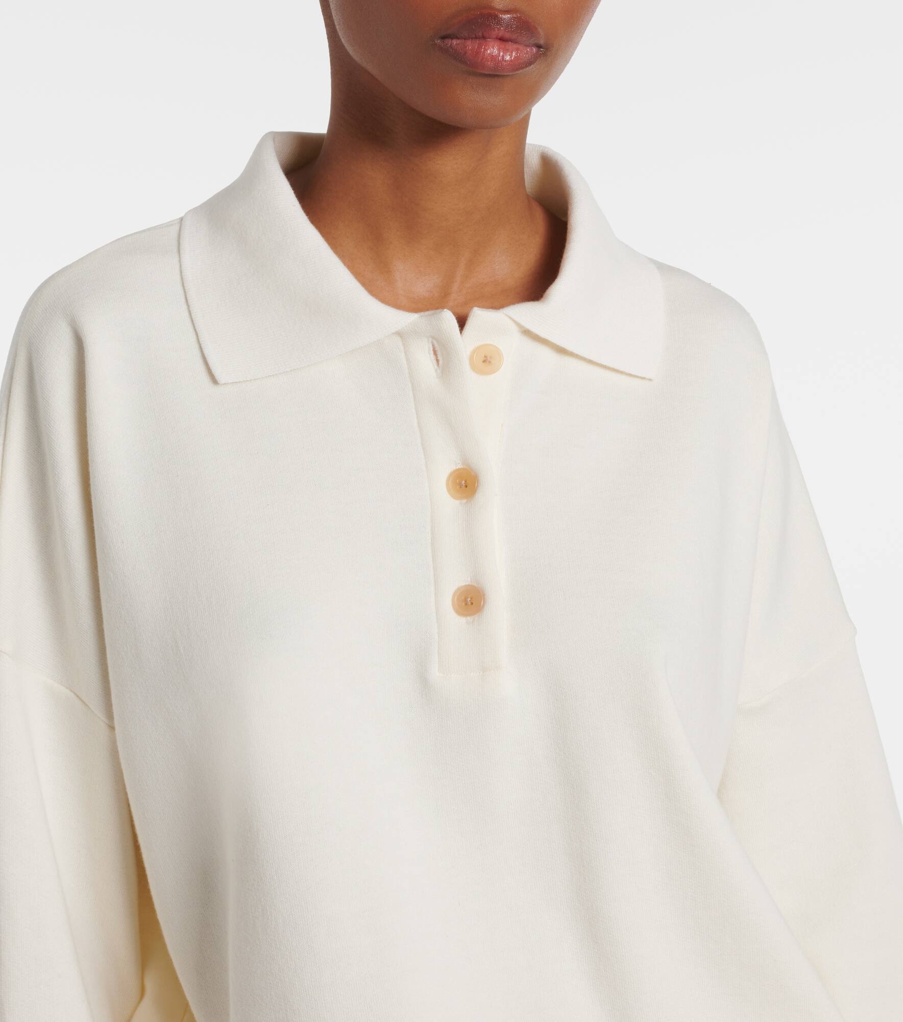 Corzas cotton and cashmere polo sweater - 4