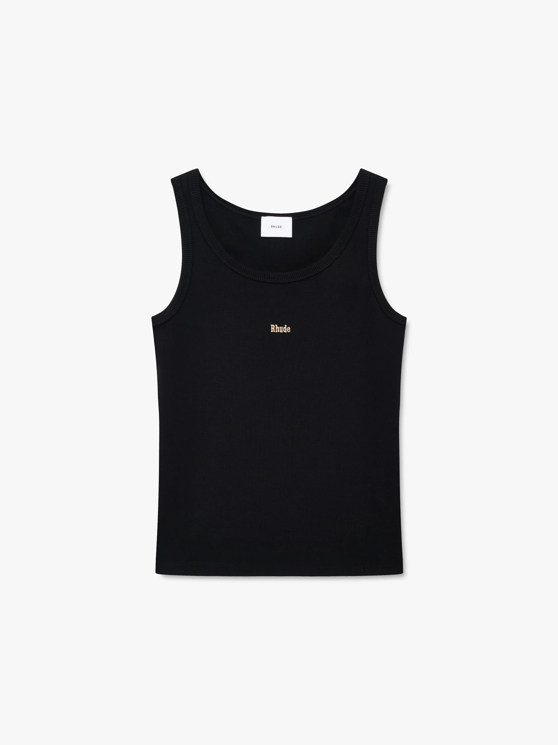 LOGO RIBBED TANK TOP - 1