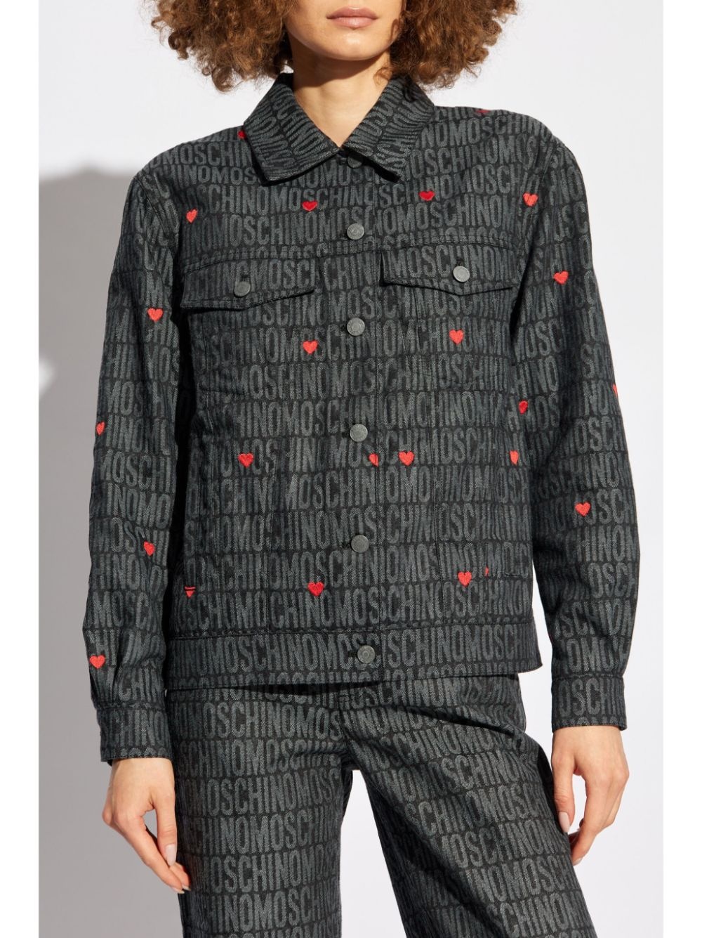 Jacquard-logo jacket - 3