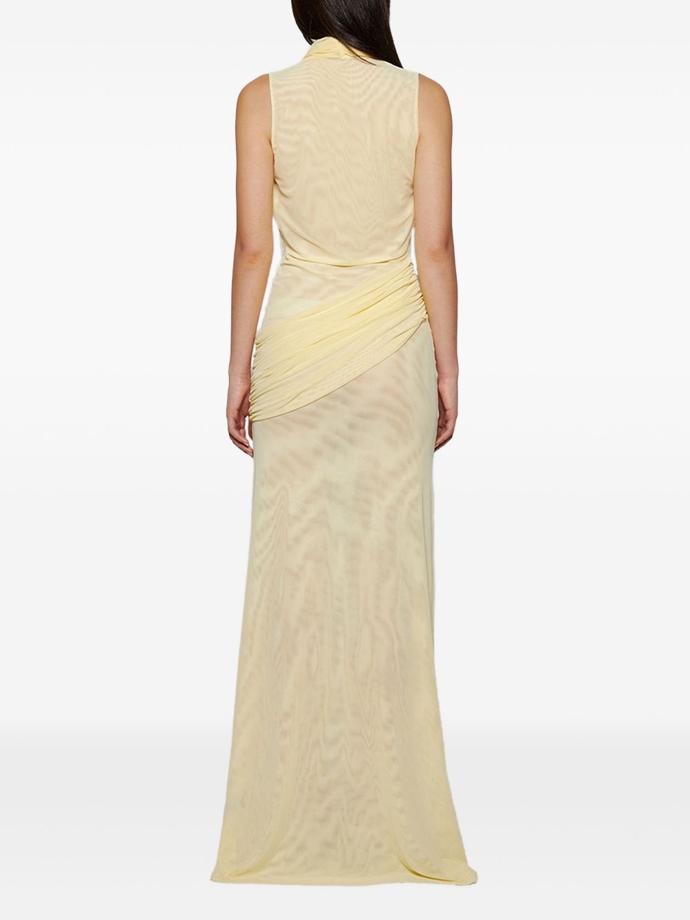 cowl-neck draped gown - 4