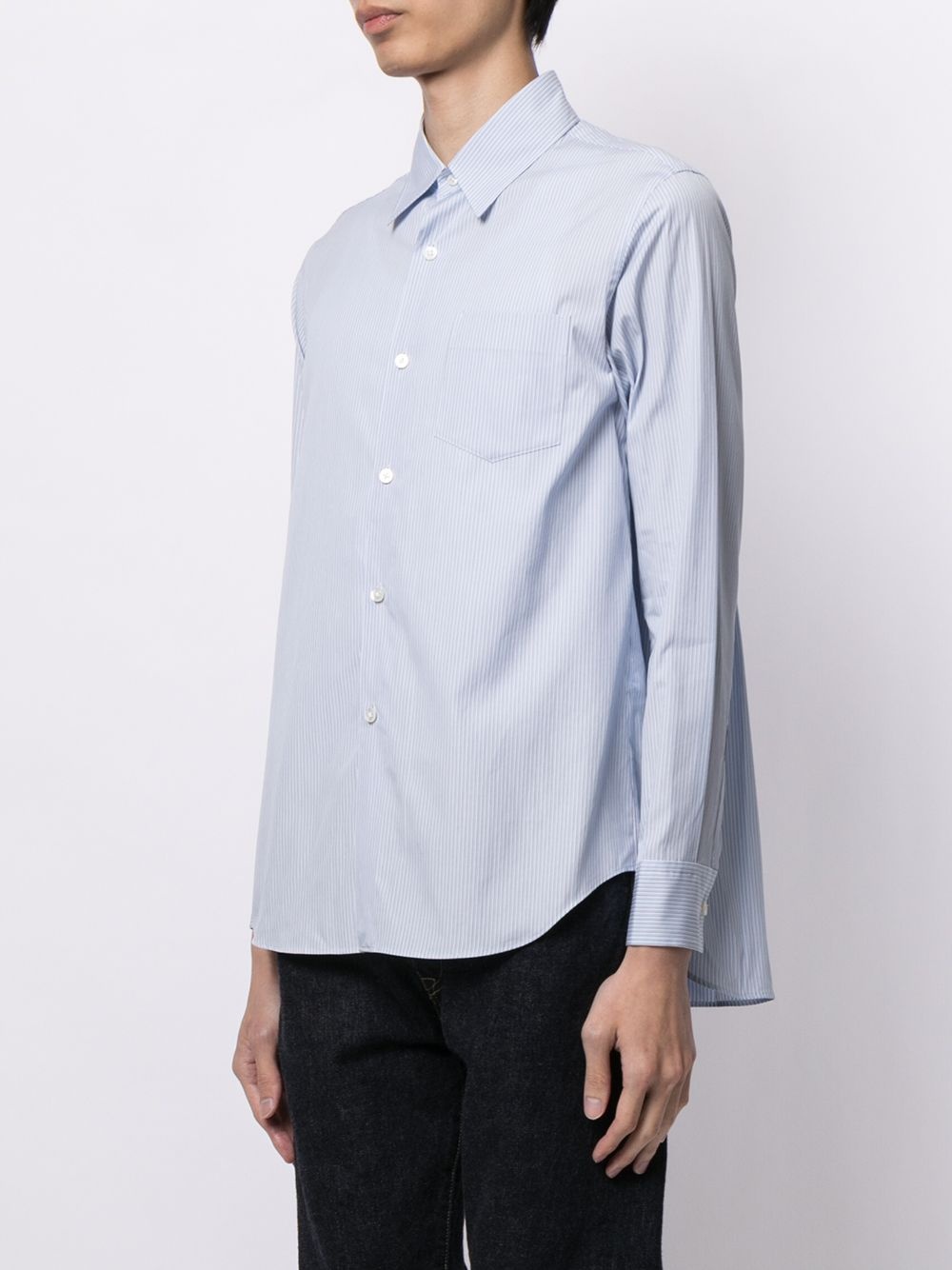 pleated-back shirt - 4