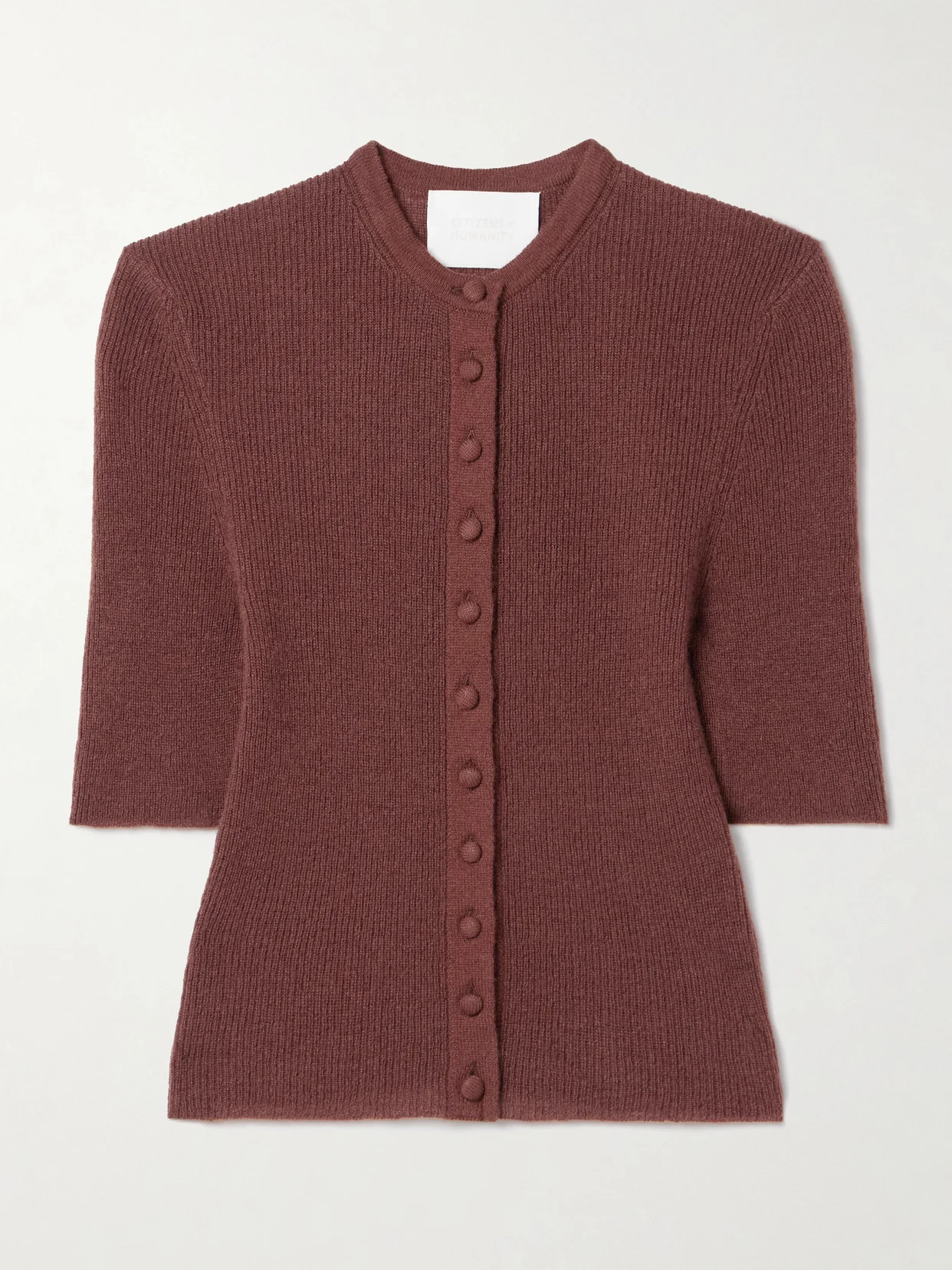 Tabitha Ribbed Wool And Cashmere-blend Cardigan - 1