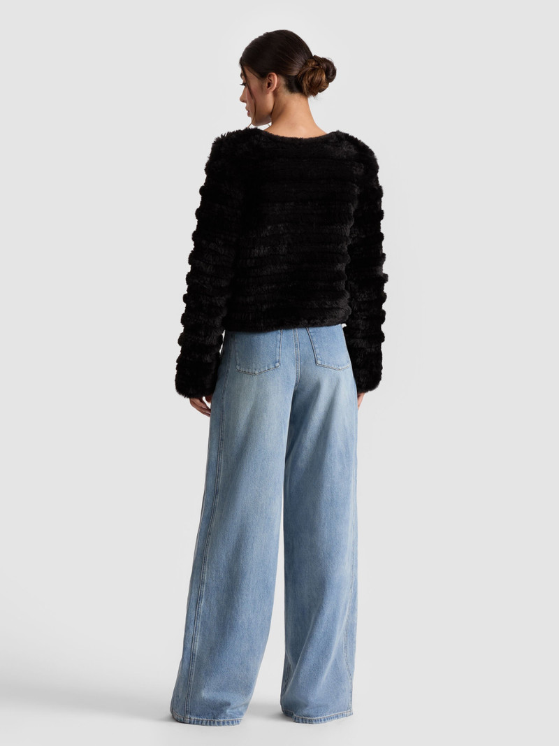Alice + Olivia FAWN FAUX FUR JACKET outlook