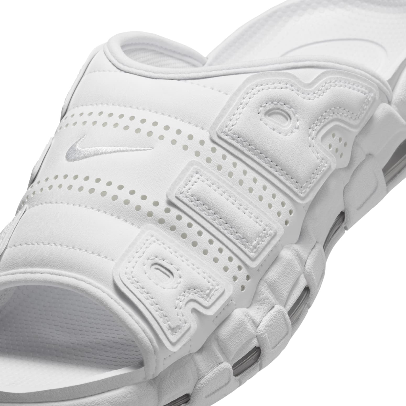 Nike Air More Uptempo Slides 'Triple White' FD9883-101 - 6