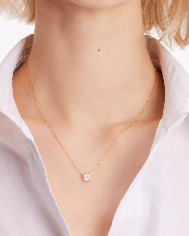 kate spade Kate Spade Fine Time To Shine Pavé Diamond Pendant outlook