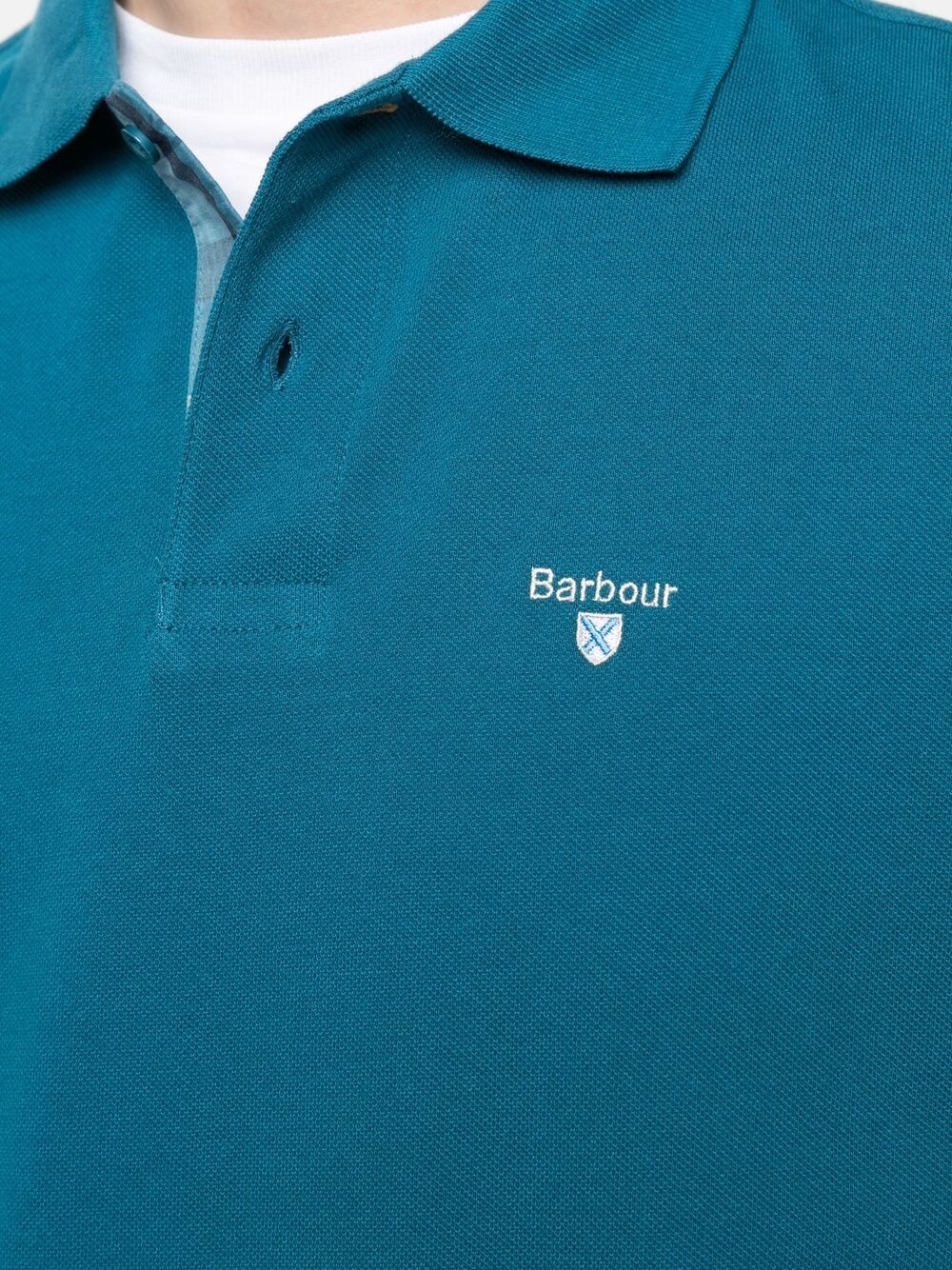 Tartan Piqué embroidered polo shirt - 5