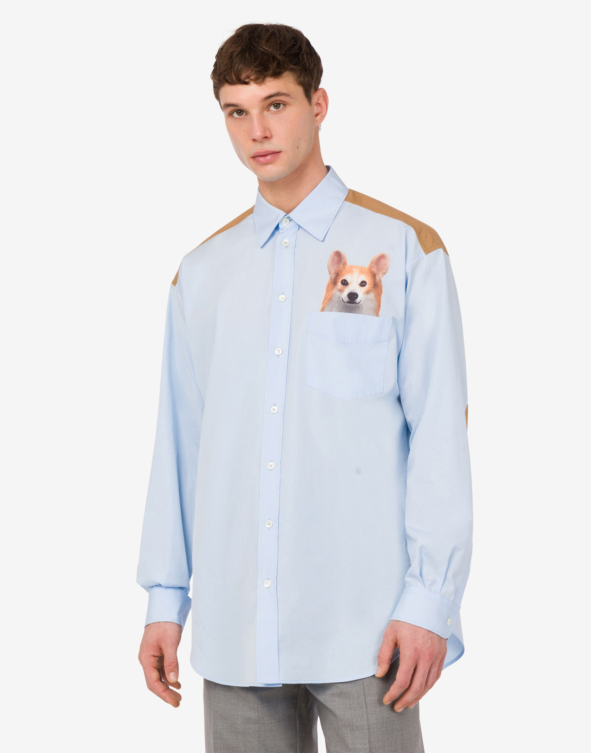 PRINTED COTTON POPLIN SHIRT - 2