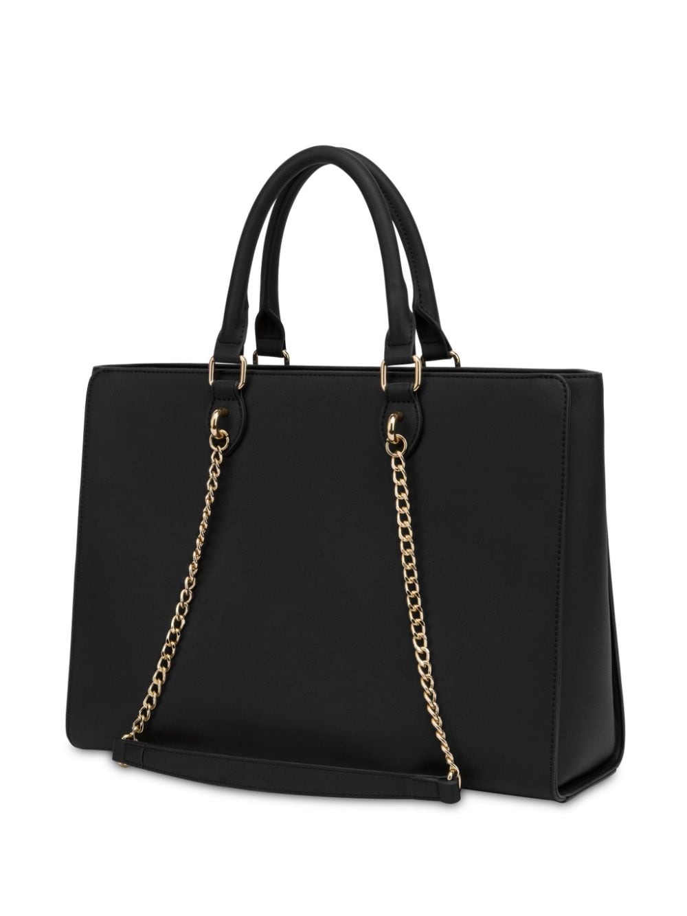 logo-lettering chain-detail tote bag - 2