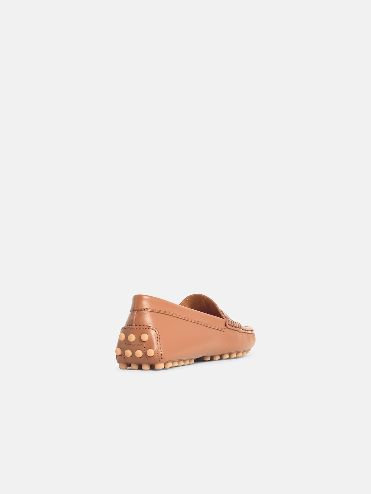 BROWN LEATHER LOAFERS - 3