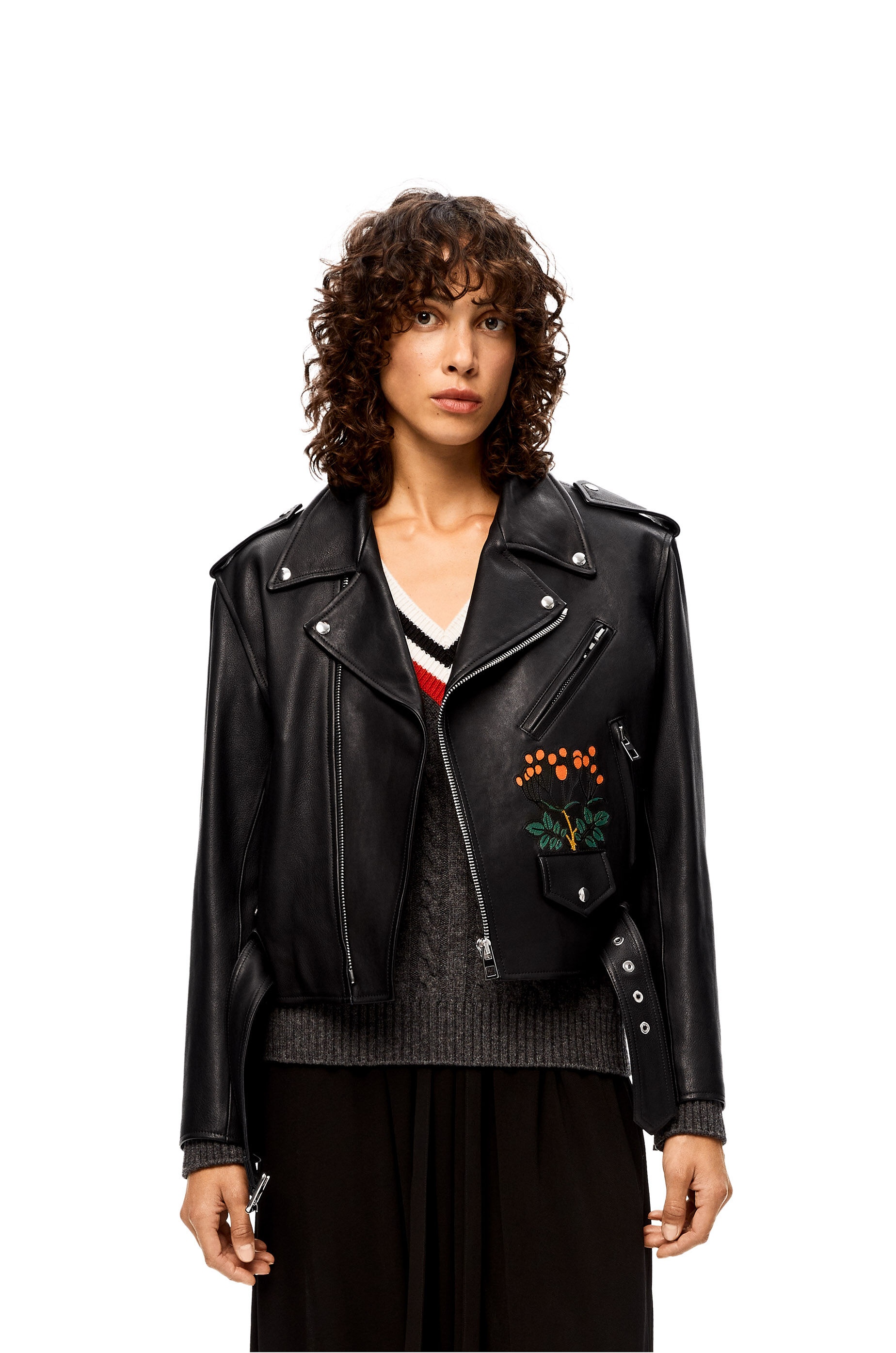 Herbarium biker jacket in nappa - 3